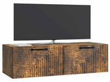 Wall-Mounted TV Cabinet Smoked Oak 78.5 x 31 x 30 cm 898720