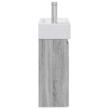 Bathroom Vanity Unit with Tap Grey Sonoma 45.5 x 22.5 x 84 cm 889447
