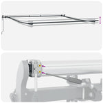 Automatic Retractable Awning with LEDs Anthracite&White 400x300 cm 3310233