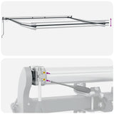 Automatic Retractable Awning with LEDs Anthracite&White 400x300 cm 3310233
