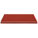 Awning Orange and brown Polyester with PU coating 450x300 cm 145725