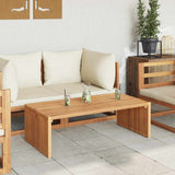 Garden Side Table Brown 110 x 55 x 35.5 cm Solid Teak Wood 42006356