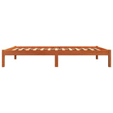 Bed Frame without Mattress Wax Brown 100x200 cm Solid Wood Pine 844851