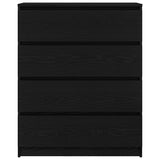 Sideboard Black Oak 80x35x99 cm Engineered Wood 3328481