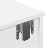 ZNTS Wall Shelf with Drawers White 100x37.5x19 cm Engineered Wood 859959