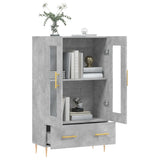 Highboard Concrete Grey 69.5x31x115 cm Engineered Wood 828288