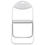 Folding Chair 2 pcs White 48 x 43.5 x 81 cm Faux Leather 42029057