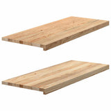 Window Sills 2 pcs Untreated 100x40x2 cm Solid Wood Oak 4009120