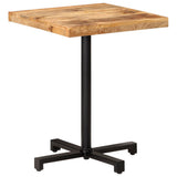 Bistro Table Square 60x60x75 cm Rough Mango Wood 320264