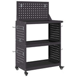 Tool Trolley Black 65 x 35 x 111 cm Cold-rolled Steel 874546