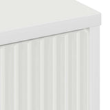Sideboard with Drawer White 89.5 x 33 x 82 cm Engineered Wood 883454