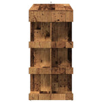 ZNTS Bar Table with Storage Rack Old Wood 100x48x101.5 cm 856758
