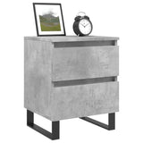 Bedside Cabinets 2 pcs Concrete Grey 40x35x50 cm Engineered Wood 826901