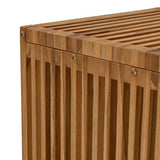 Garden Side Table Brown 45 x 45.5 x 45.5 cm Solid Teak Wood 42006352