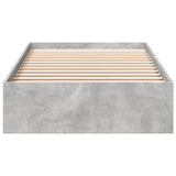 Bed Frame with Drawers without Mattress Concrete Grey 90x200 cm 3280681