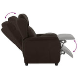 Recliner Chair Dark Brown 66.5 x 94 x 101.5 cm Polyester 340157