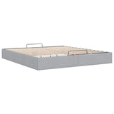 Ottoman Bed Frame without Mattress Light Grey Super King Fabric 3310922