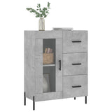 Sideboard Concrete Grey 69.5x34x90 cm Engineered Wood 828056
