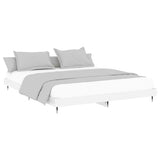 Bed Frame without Mattress High Gloss White 140x200 cm 832143