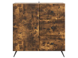 Sideboard Smoked Oak 66 x 34.5 x 90 cm Engineered Wood 895550
