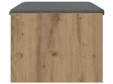 Hall Bench with Cushion Artisan Oak 83 x 38 x 40 cm 891559