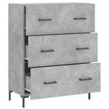 Sideboard Concrete Grey 69.5x34x90 cm Engineered Wood 827856