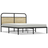 Bed Frame Without Mattress 150x200 cm King Size Sonoma Oak Engineered Wood 4100260