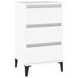 ZNTS Bedside Cabinet White 40x35x70 cm Engineered Wood 819668