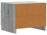 Bedside Cabinet 2 pcs Grey Sonoma 43 x 34.5 x 44.5 cm 895688