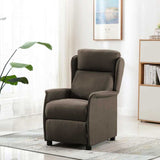 Massage Chair with Cushion Taupe 93.5 x 67.5 x 101.5 cm Fabric 348357