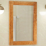 Bathroom Mirror 50x70x2.5 cm Solid Wood Acacia and Glass 356886