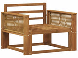 Outdoor Middle Sofa Solid Acacia Wood Natural 3438833