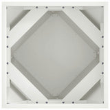 Planter 2 pcs White 40 x 40 x 40 cm Steel 883825