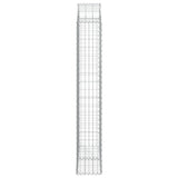 Arched Gabion Basket 100x30x180/200 cm Galvanised Iron 153429