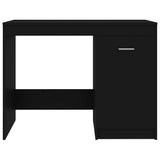 801797 Desk Black 100x50x76 cm Engineered Wood