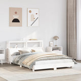 Bed Frame without Mattress White 120x200 cm Solid Wood Pine 3306424