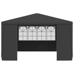 Professional Party Tent with Side Walls 4x4 m Anthracite 90 g/m 48535