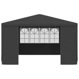 Professional Party Tent with Side Walls 4x4 m Anthracite 90 g/m 48535