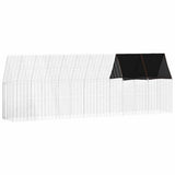 Chicken Cage 2 pcs Silver 600 x 100 x 210 cm Galvanised Steel 3394431