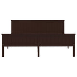 Bed Frame without Mattress Dark Brown Solid Wood Pine 200x200 cm 322201