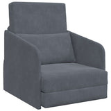 Sofa Bed Dark Grey 65 x 80 x 83 cm Velvet 4106649