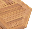 Garden Bistro Set Folding 3 pcs Brown Soild Teak Wood 3437367