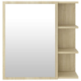 Bathroom Mirror Cabinet Sonoma Oak 62.5x20.5x64 cm Engineered Wood 803311