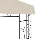 Gazebo 3x3x2.7 m Cream 160 g/m 313912