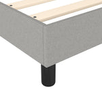 Bed Frame without Mattress Light Grey 180x200 cm Super King Fabric 3120532