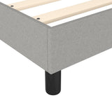 Box Spring Bed Frame Light Grey 180x200 cm Super King Fabric 3120532