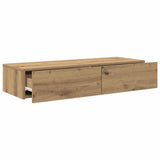 Wall Shelf with Drawers Artisian Oak 100x36x19 cm Engineered Wood 859994