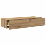 ZNTS Wall Shelf with Drawers Artisian Oak 100x36x19 cm Engineered Wood 859994