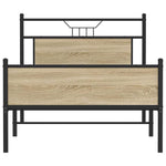 Bed Frame without Mattress Sonoma Oak 100x190 cm Engineered Wood 4106974