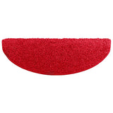 Stair Mats 10 pcs 65x21x4 cm Red Half Round Large 149813